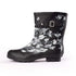 Norty Women 9 Calf Bootie Rain Boot Floral Matte Prepack